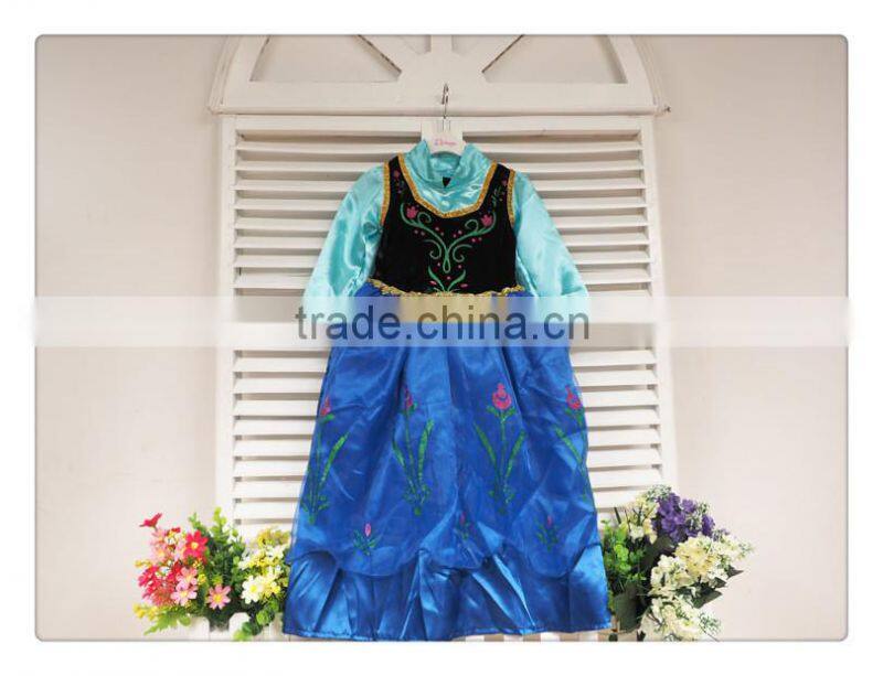 2016 cheap children elsa dress cosplay frozen princess elsa costume