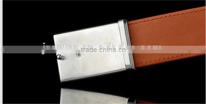 Genuine Crocodile Leather Belts for Men Classsic Buckle Belt Brown