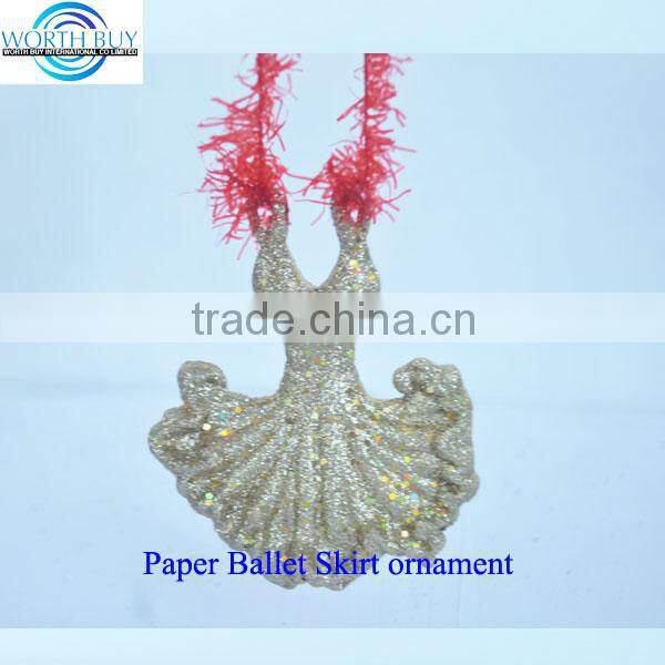 New Christmas paper ballet skirt party paper product wholesale