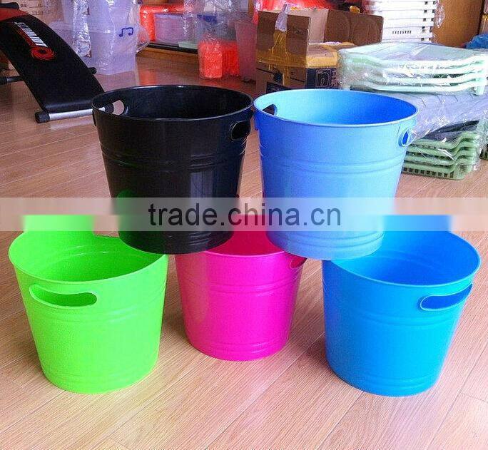 New food grade plastic wine beer bucket with two handles
