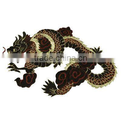embroidery design dragon badge emblem