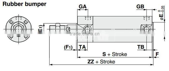 SMC Series Double Acting Mini Cylinder Kits CG1 cylinder kits