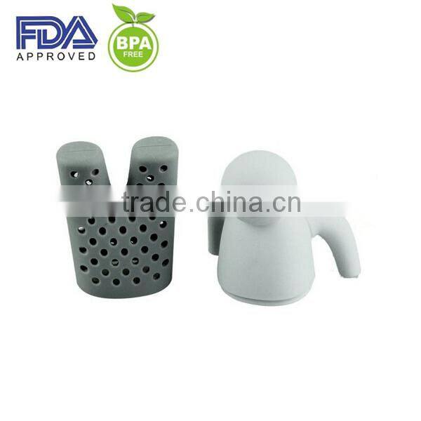 Silicone Mr and Mrs Tea infuser - loose leaf herbal tea strainer for a mug or cup