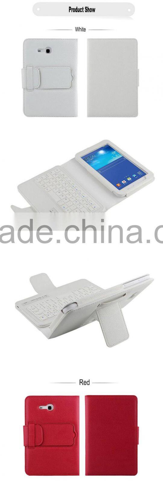 slide bluetooth wireless keyboard case for samsung Tab3 7.0inch Lite T110/T111-SA01
