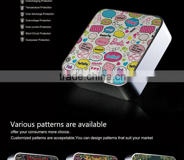 romantic spring life sunshine design power bank/mobile power bank charger for phones