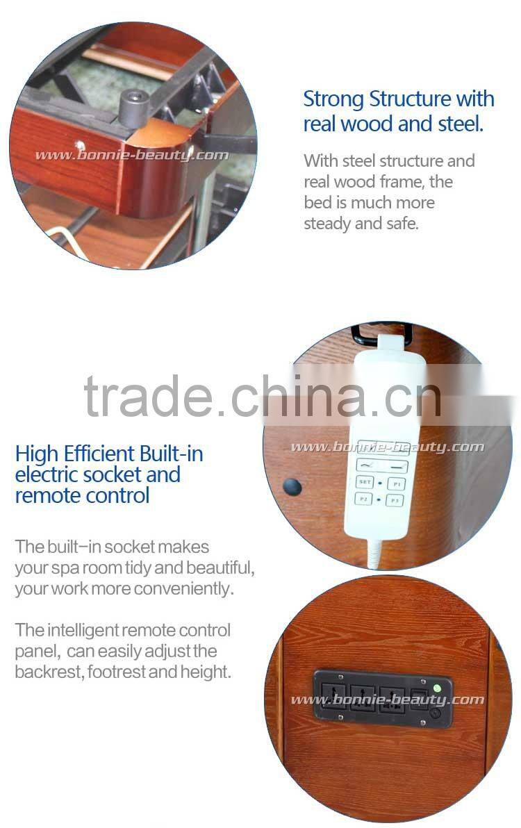 BN-A206 comfortable solid wood massage table with cabinet for sale