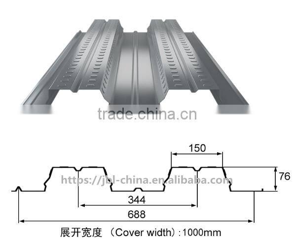 High-speed structural floor deck roll forming machinery Galvanized Sheet Floor Deck roll forming Machine