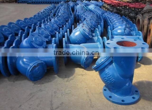 cast iron water y strainer