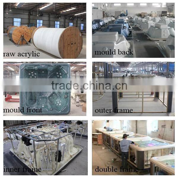 Freestanding swim spa pool with US Balboa acrylic control system massage spa swim pool