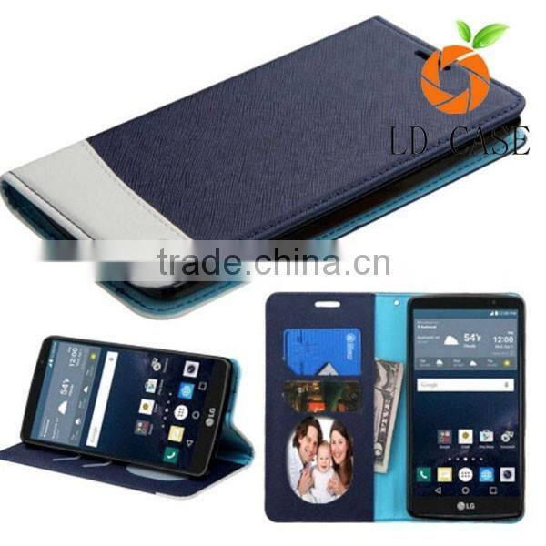Artificial Leather Book Wallet Mobile Phone Case Back Cover For LG G6 Invisible Magnet