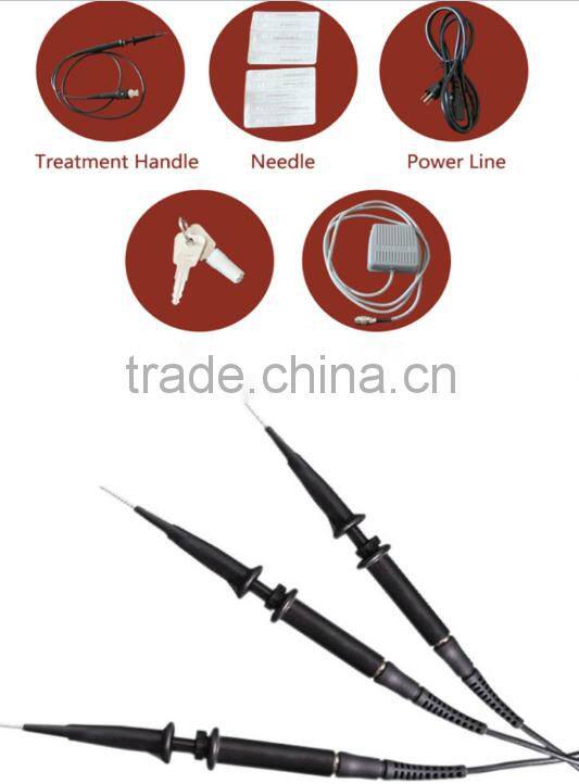 vascular vein spider vein removal rf / high power spider vein removal machine / 30mhz spider vein removal device