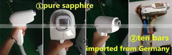 2016 Newest model Germany bars portable 808nm diode laser for laser hair removal!