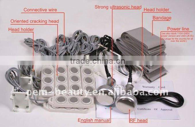 2011 popular Ultrasonic liposuction RF cavitation machine for body slimming F006