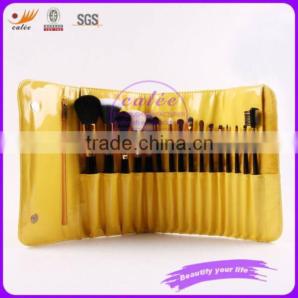 High Quality animal hair makeup brush with PU bag