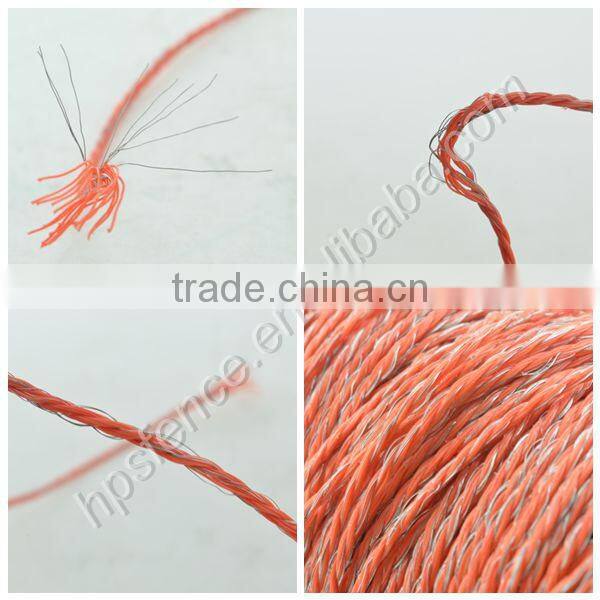 (China manufacture) High quality UV stablilized electric fence rope of sale for fence post