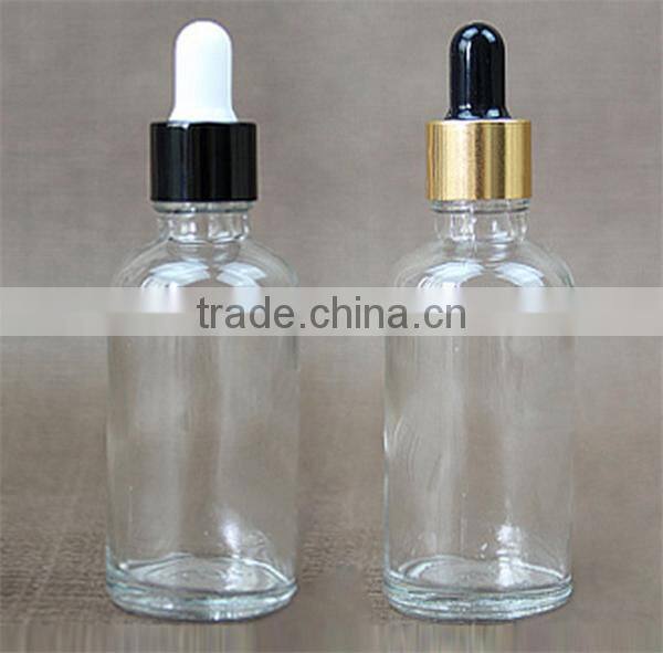 50ml eliquid clear glass dropper bottle with child proof cap