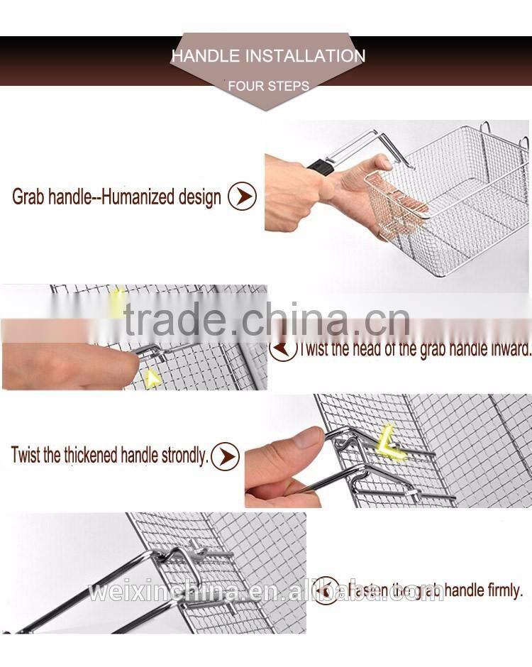 18+18L Gas Stainless Steel 2 Tank 2 Basket Deep Fryer