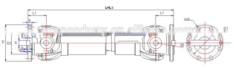 PTO Cardan Driving Shafts For tractor parts