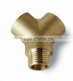 1/4",3/8",1/2". 3-way ,Y -type brass connector (manifold connector)