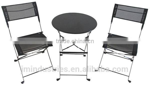 Painted iron bistro set