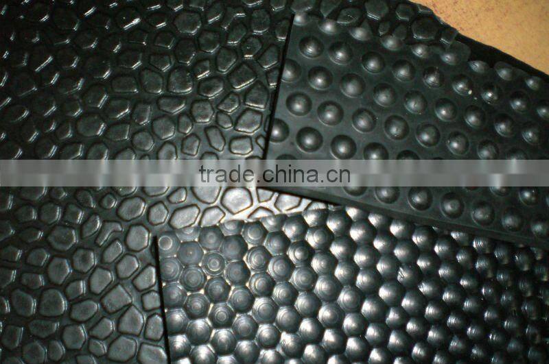 17mm thick solid stable standing rubber mats