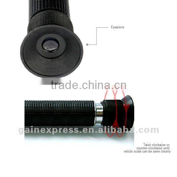 Salinity Refractometer with Built-in LED light Aquarium 0~10% ATC