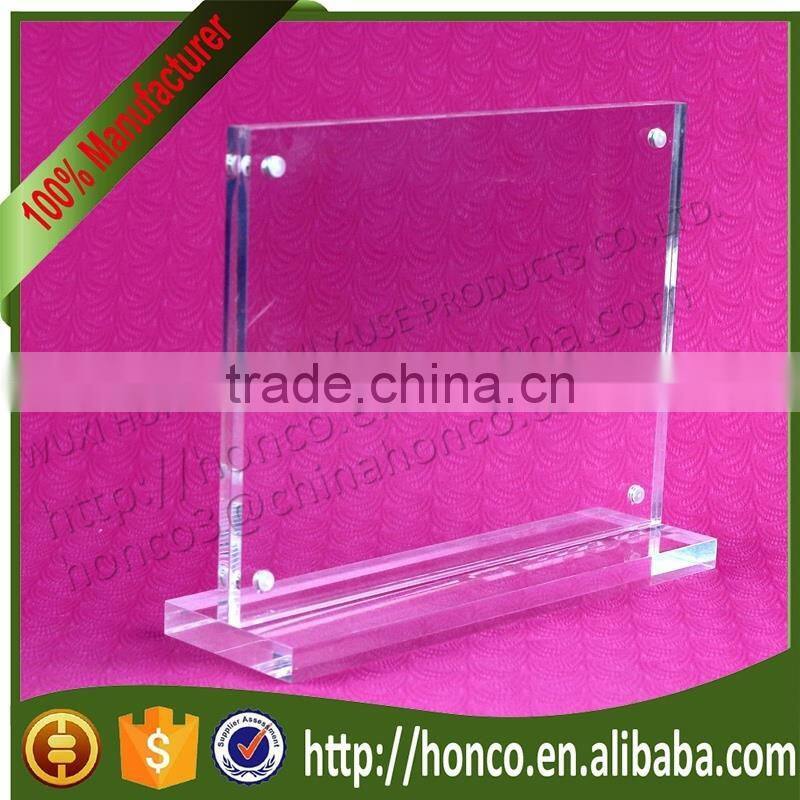 High Quality 7" Clear Color Acrylic Magnetic Photo Frames