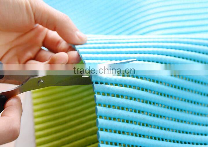 DIY stripes soft PVC anti-slip kitchen cupboard pad bathroom mat
