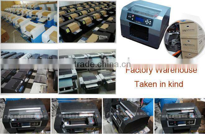 Flatbed inkjet solvent printer a4