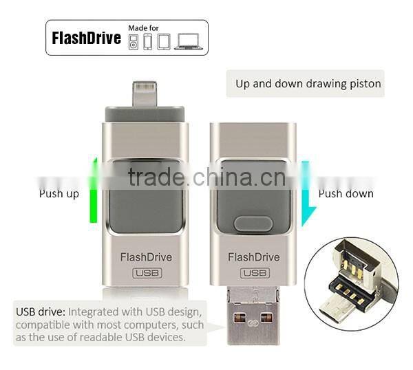 Factory Price usb Flash Drive 3 in 1 otg iflash Drive Wholesale Dual usb Flash Drive