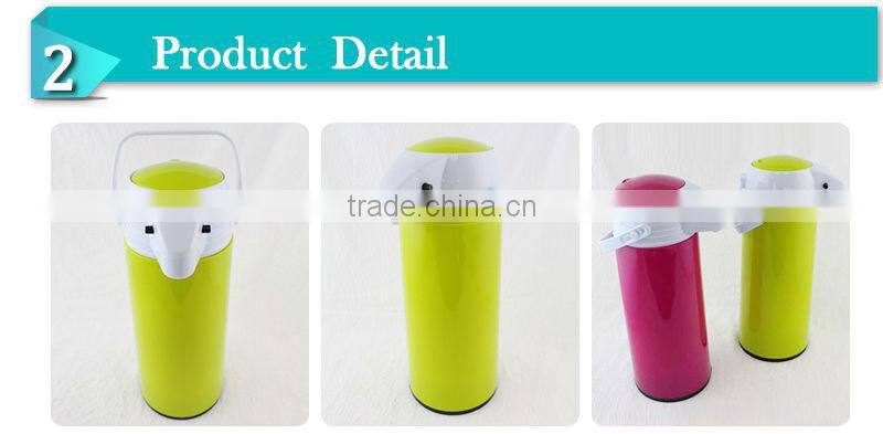 Popular glass liner coffee bottle air pot water thermal travel air pot(AGUH-PL)
