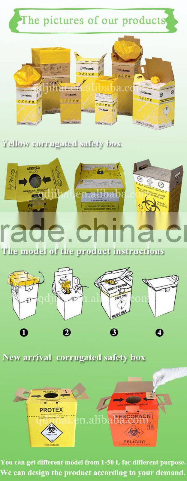 first aid kit in qingdao mini first aid kit box,container for syringe that disconnect needles