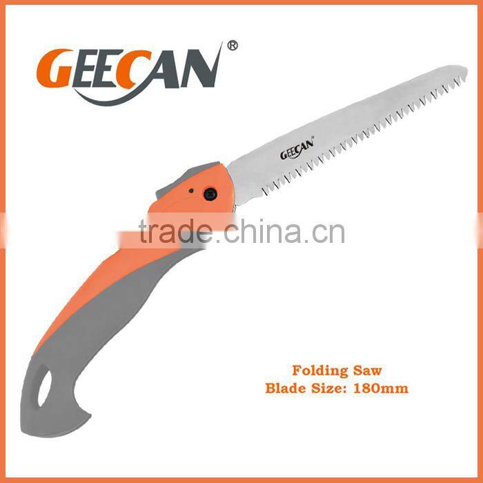 high carbon steel plastic handle folding saw