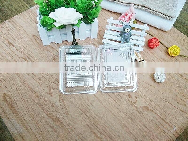 Disposable transparent plastic cake container/sushi box