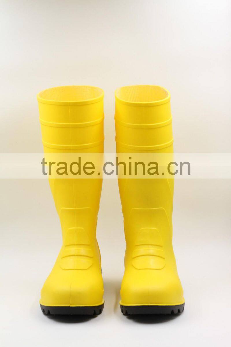 Red black good quality Safety shoes with steel toe,pvc safety boots