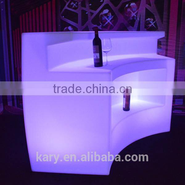 Indoor bar serving led bar counter design