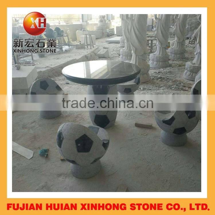 design stone granite football chair with table