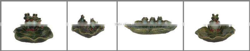 garden decorative love shape pottery bird feeder