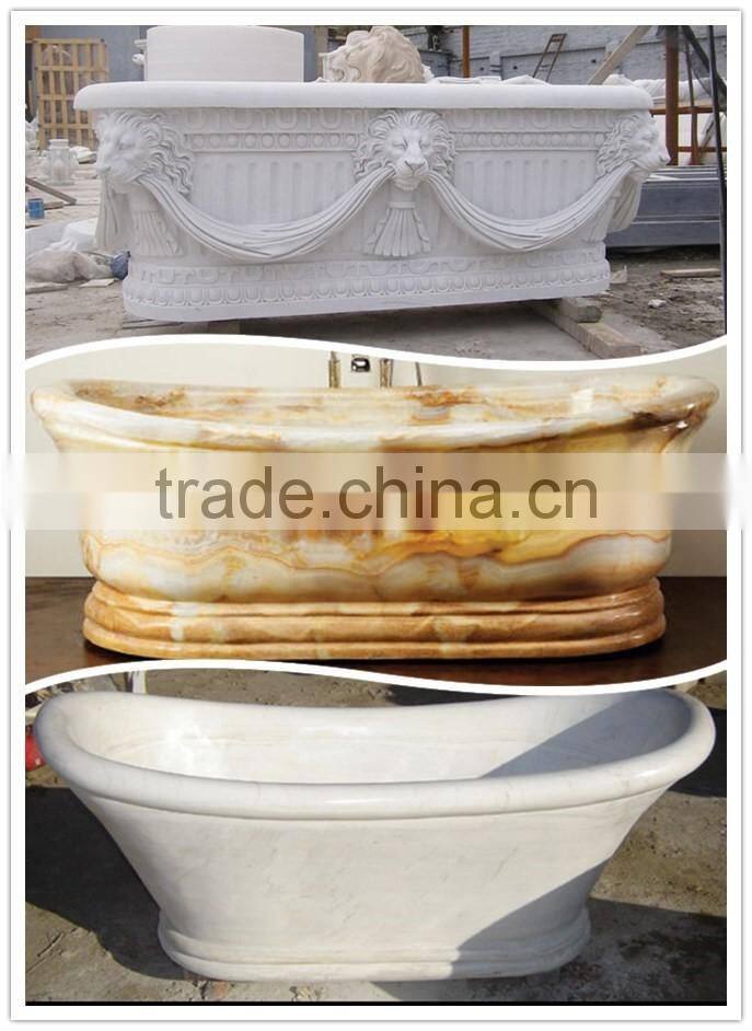 cheap price white marble stone bathtub for sale