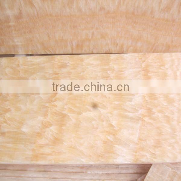 Natural honey yellow onyx tile