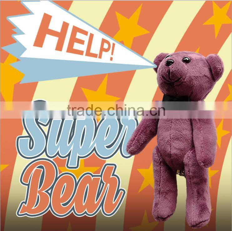 Secure Bear Doll Panic Emergency Alarm For Anti-Lothario