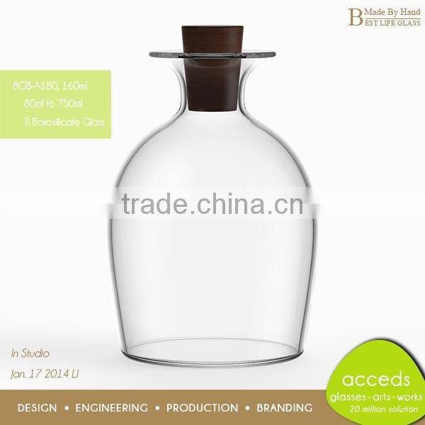 Personalized Insulated Ti-Borosilicate Beer Soft Drink Glass Bottle