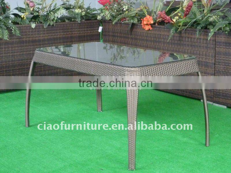 artificial rattan patio table