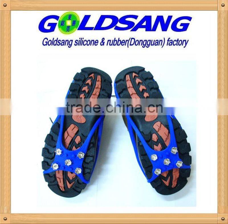 Round-shaped silicone crampon outdoor snow shoes cover