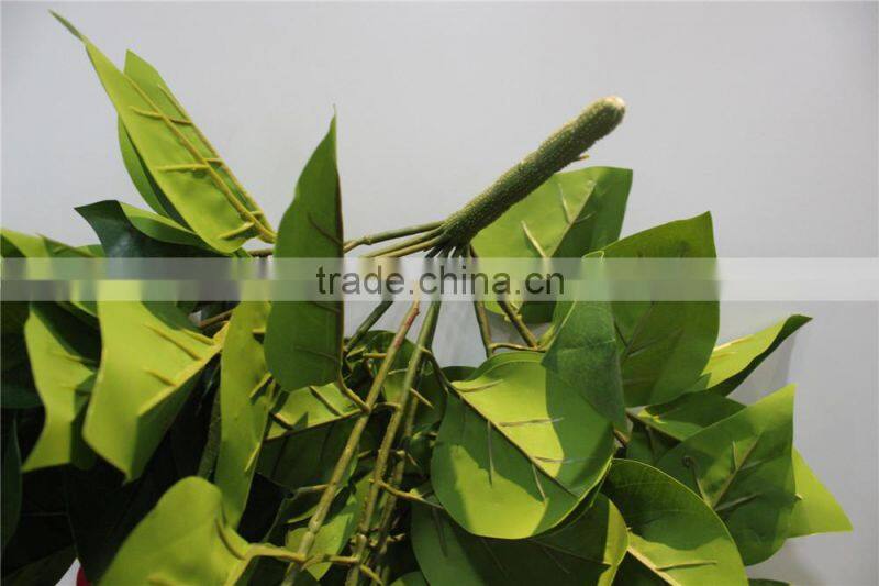 artificial branch leaves fake leaves with flower for decor