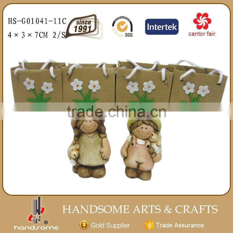 2/S Boy and Girl Garden Statue Unisex Christmas Gift