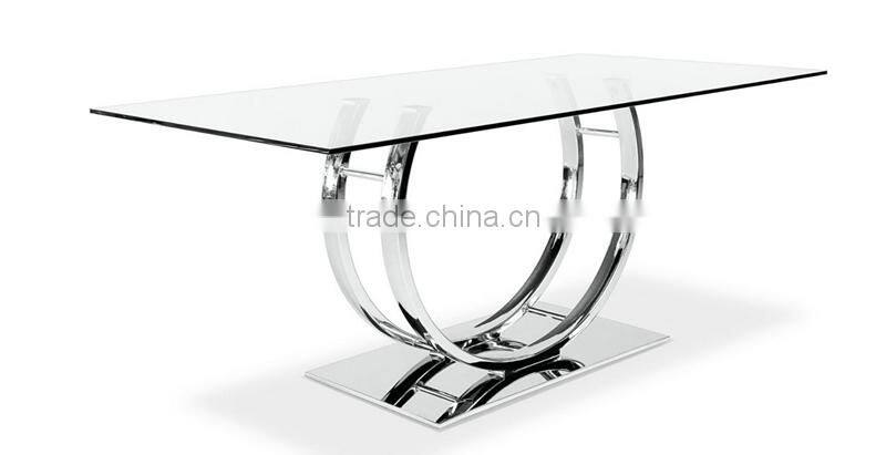 Modern stainless steel coffee table base wholesale chrome metal table legs FF-063