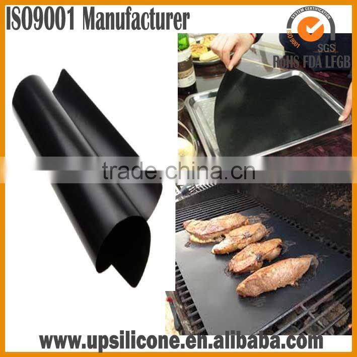 Reusable non-stick teflon baking mat BBQ Grill Mat barbecue grilling sheet liner Mesh bbq sheet bbq mat