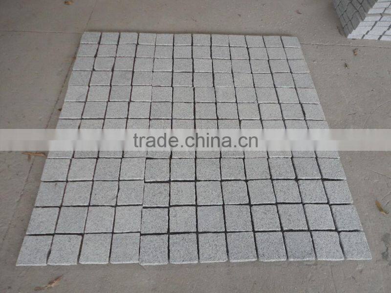 White Paving Stone White Granite Driveway Paving Stone Granite Mesh Paver