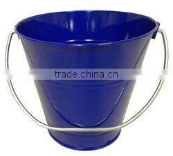 Red Metal Children Bucket With Handle